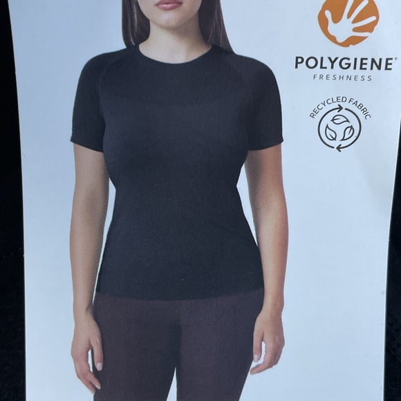 Mondetta Tops - Mondetta Women's XL Fitted Active Seamless T-Shirt Black e0857